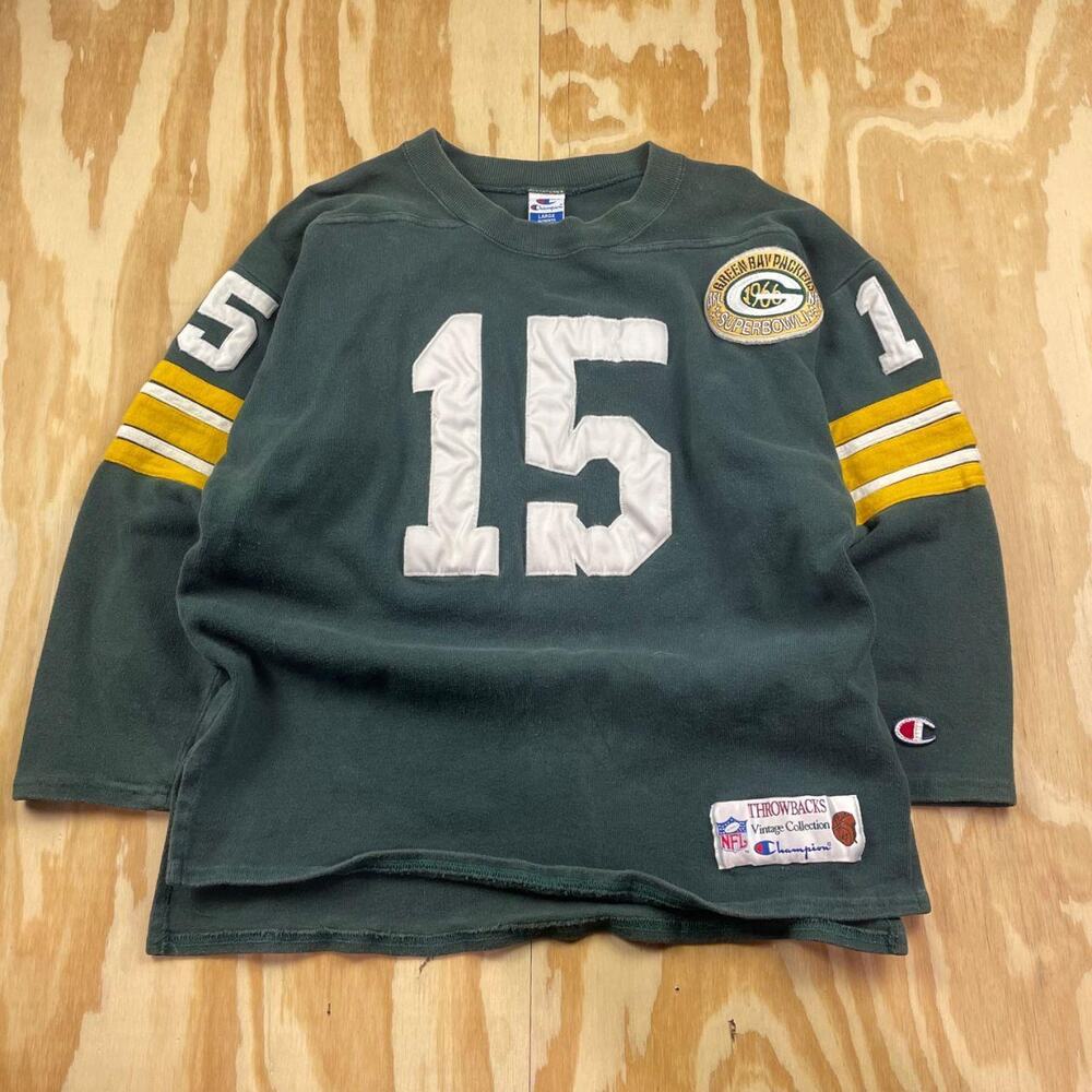 Vintage Champion Throwbacks Green Bay Packers Bart Starr Sweatshirt – Men’s L